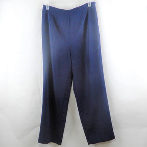 Anna Carole Blue Pleated Lined Side Zipper Pants